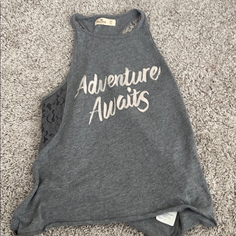 grey hollister tank